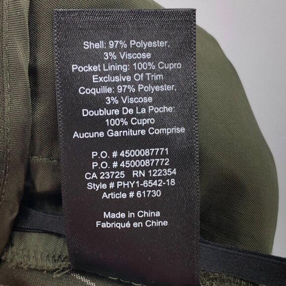 Aritzia Babaton Modesto Dress Pants Green with White strips Size 00 - Picture 11 of 16